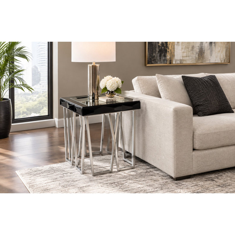 Glass End Table