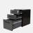 15.3'' Wide 3 -Drawer Mobile Steel File Cabinet-1570557946