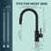 Pull Down Single Handle Kitchen Faucet With Deck Plate, Handles and Supply Lines