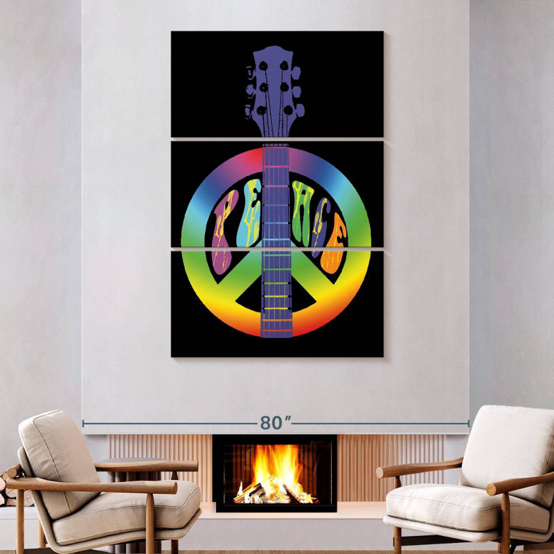 Hiltrun Peace Guitare, H 74 po x l 48 po