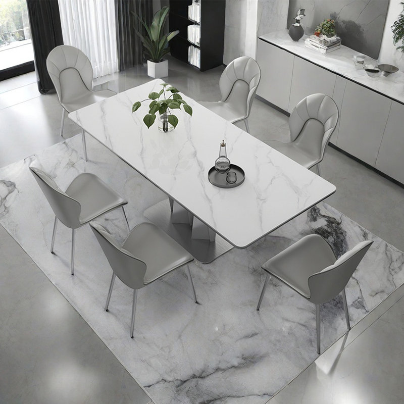 Ensemble de table de salle à manger rectangulaire haut de gamme Light, H 29,5 po x L 63 po x l 31,5 po