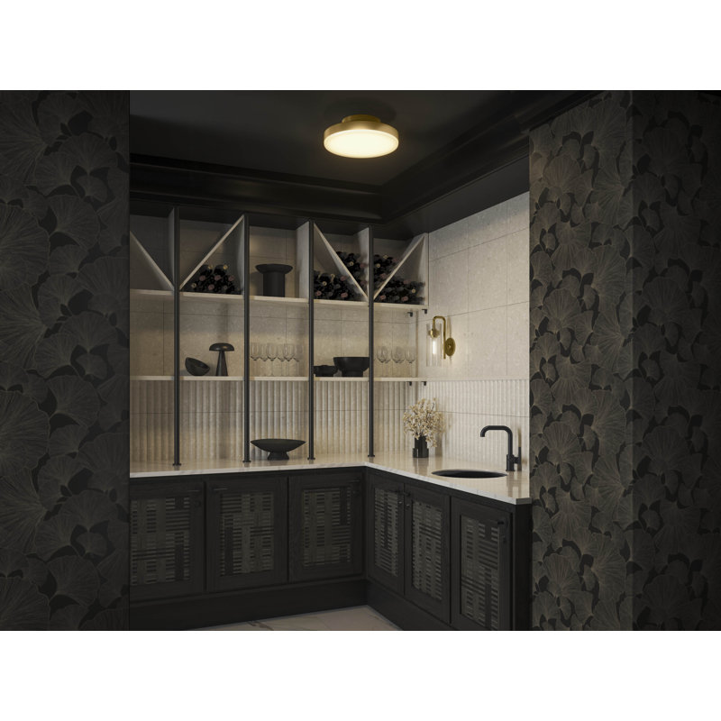 Purist 15 In. Flush-Mount, Gold