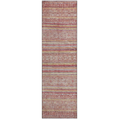 Premium Machine Washable Baford AMF1653 Stripes Rug