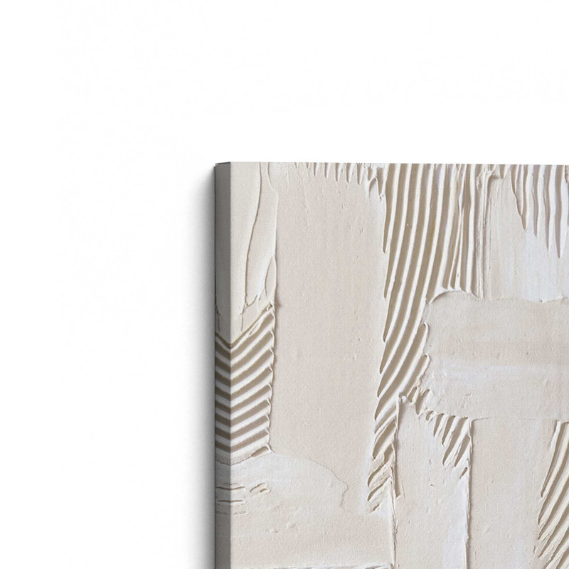 «Neutral Brushstroke Harmony», reproduction sur toile, H 18 po x l 12 po x P 1,25 po, Toile tendue
