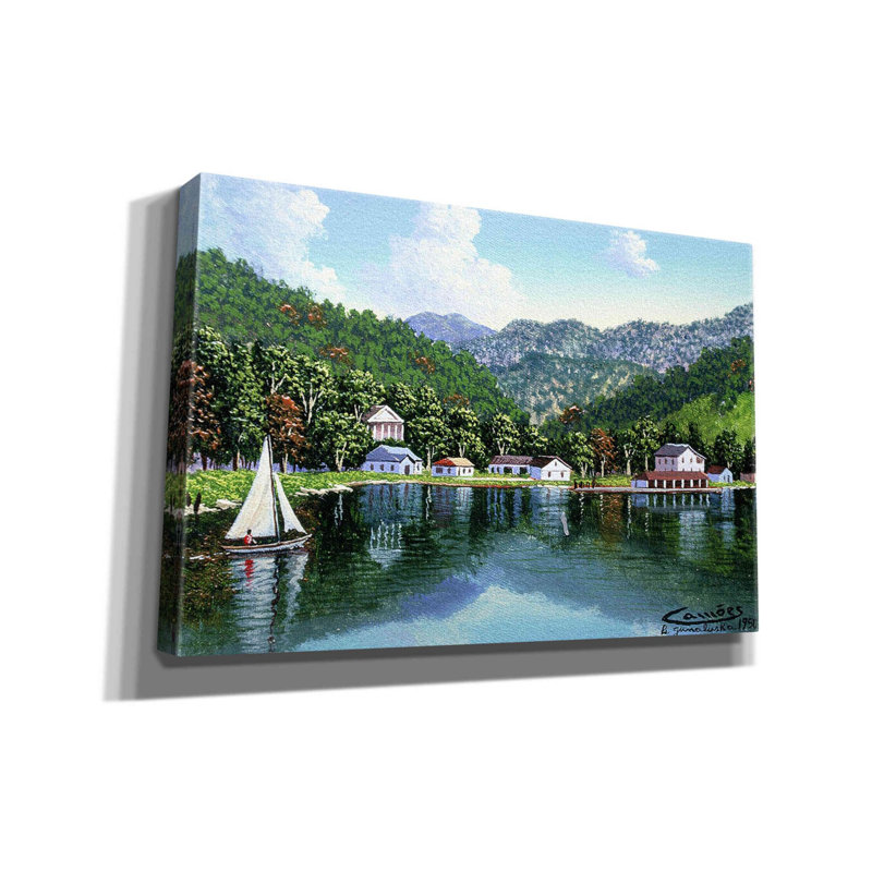 «North Carolina On Canvas» par Eduardo Camoes, reproduction, H 12 po x l 18 po x P 0,75 po