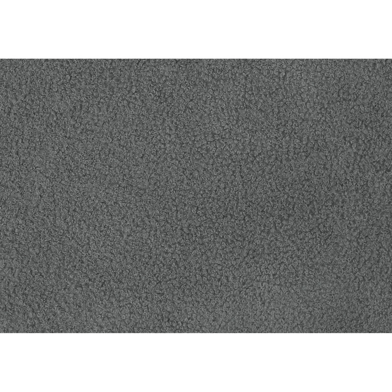 Dark Grey Boucle Upholstered Bed Frame, Queen Size, Transitional Style, Solid Wood And , Button - Headboard, Comfortable Padding Size Frame In Boucle, Bedroom Addition, Engineered Wood,