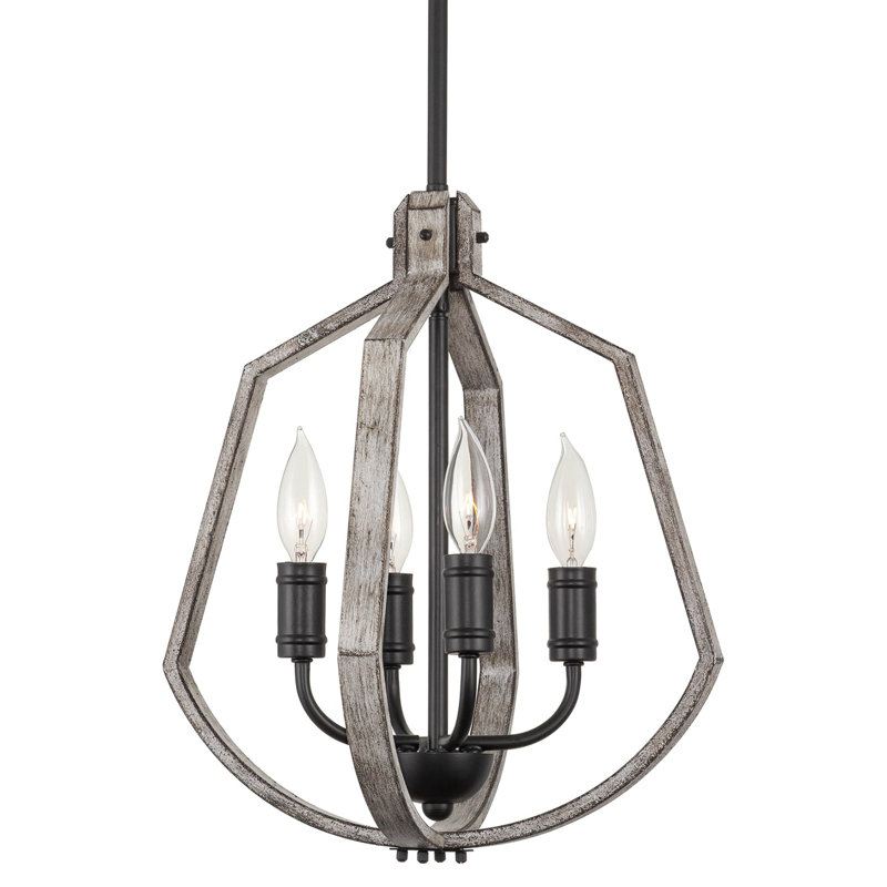 Lustre géométrique à 4 lumières Bridey