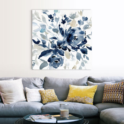 " Indigo Garden I " Painting Print
