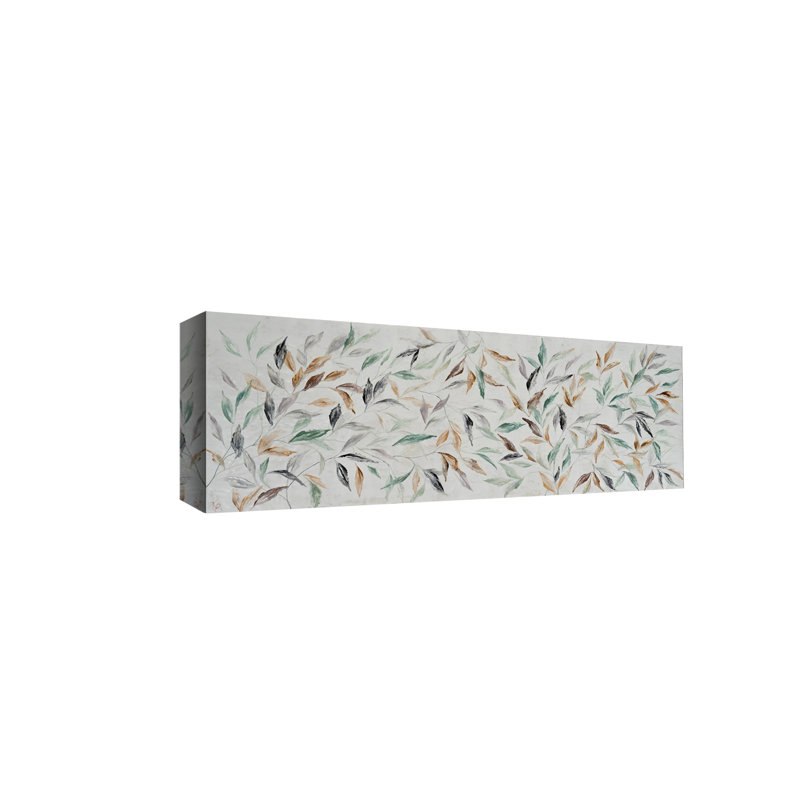 Nature Inspired "Kaleidoscope Fall" Canvas Wall Art By , Wrapped Canvas, 12" H x 24" W