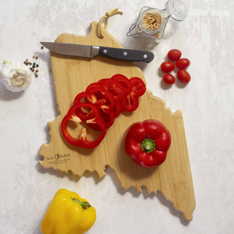 Maine Cutting & Serving Board with Artwork by Fish Kiss