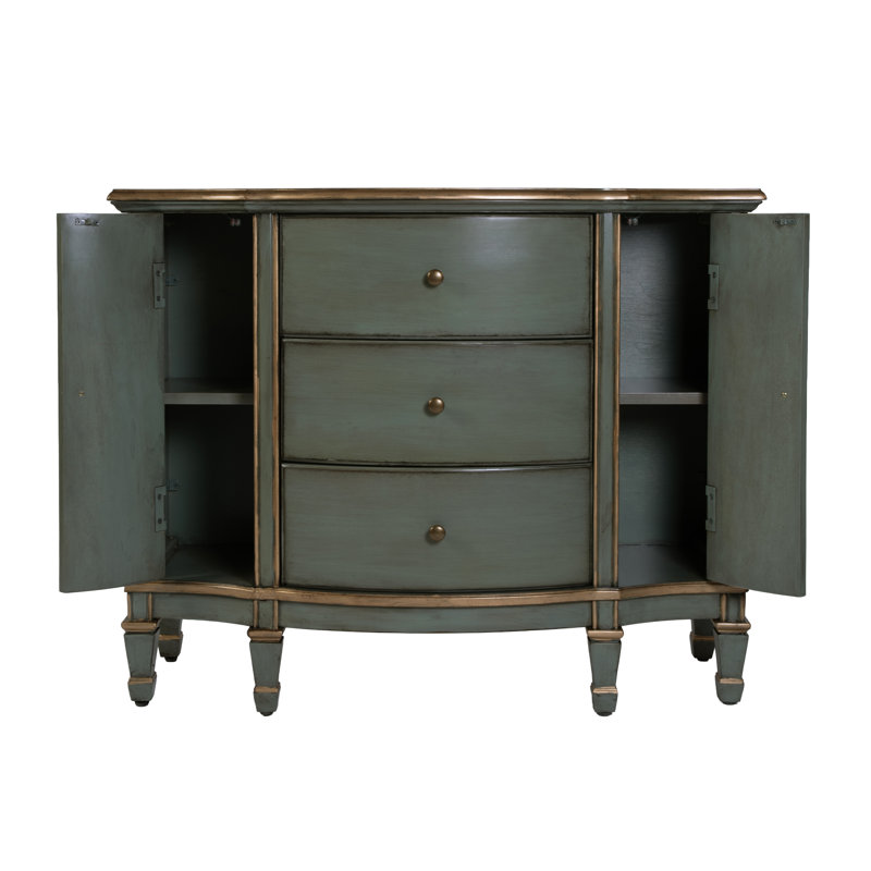 Heckscherville 32'' Tall 2 - Door Accent Cabinet, Pastel Green