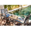 Tribeca Aluminum Teak Sling Stacking Lounge Chair-1768461982