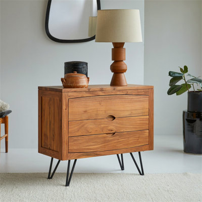 Katharyn Solid Wood 3 -Drawer Accent Chest