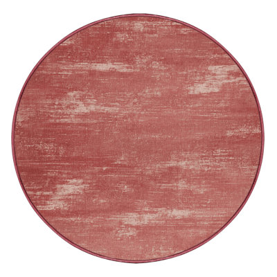 Machine Washable Abstract Pink Area Rug