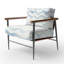 Chaise d'appoint à pois Dots Wave SkyIvory-1021874105