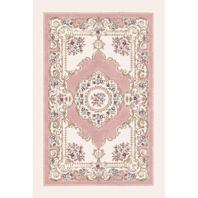 Premium Woven Area Rug, 5.9 x 9.2 Feet | 100% Polyester, 650 g/m² | Antibacterial, Non-Slip PVC Dot Underside, 0.3 in Pile Height | Machine Washable, 3D Digital Printing | Perfect for Living Room & Bedroom Decor