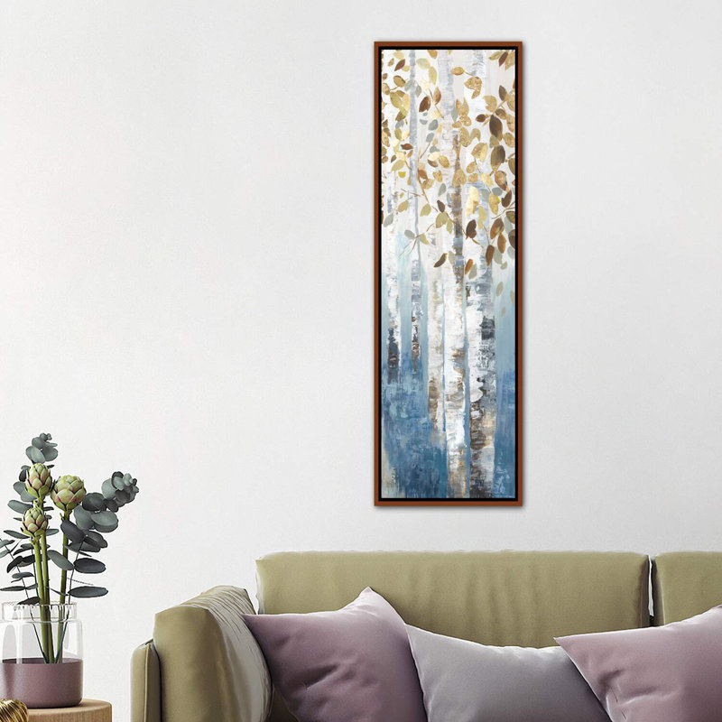 «New Path IV» par Allison Pearce - reproduction d'art, H 48 po x l 16 po x P 1,5 po, Toile avec cadre en bois classique, Non