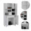 Kitchen Pantry, One Drawer, Multiple Cabinets, Two Open Shelves