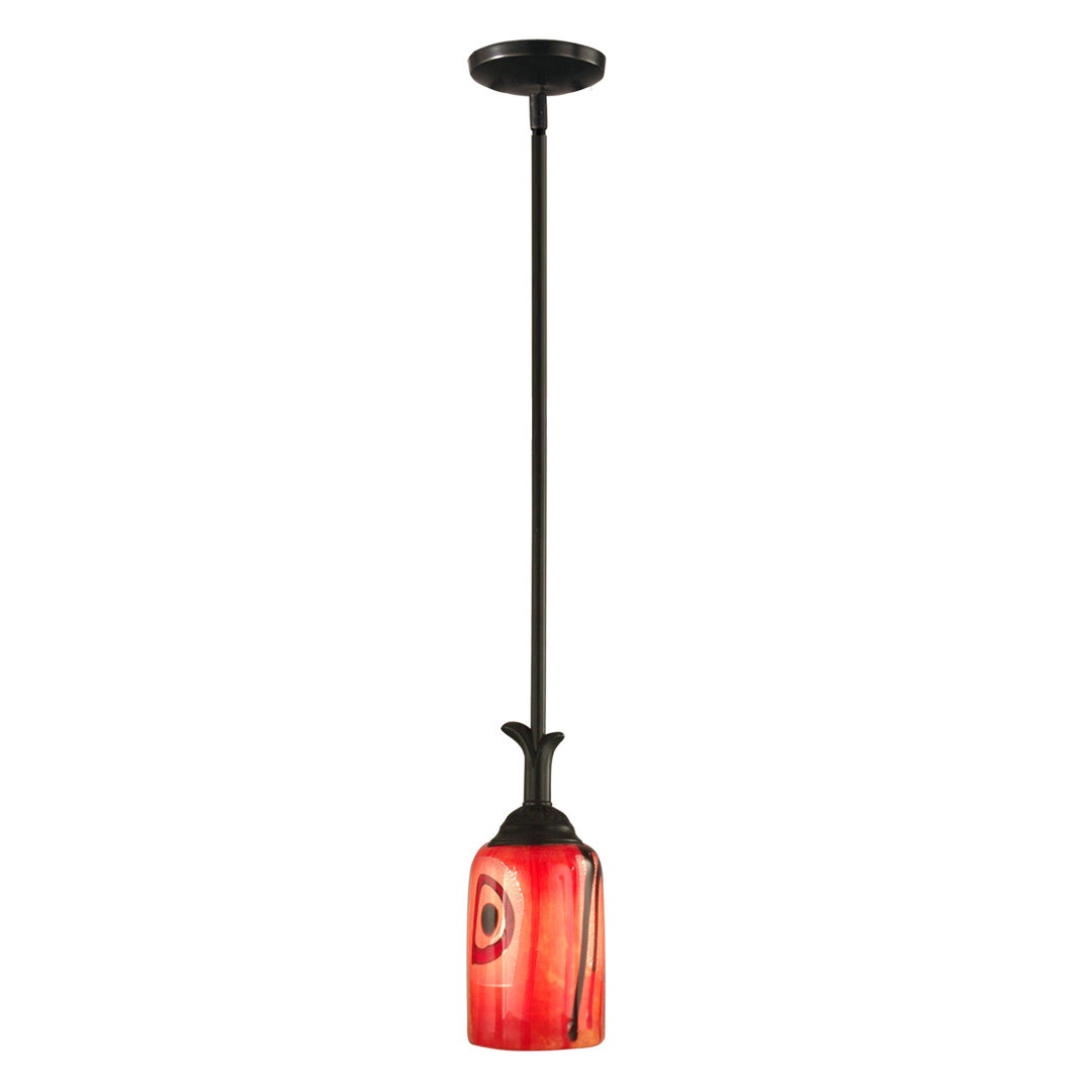 Nara 1 - Light Coffee Black Single Pendant Ebern Designs