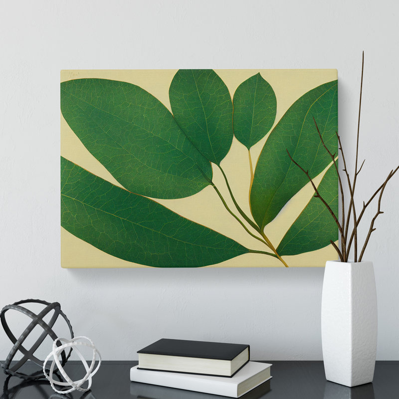 Picturesque Leaf - Wrapped Canvas Print, 35cm H x 50cm W x 3cm D