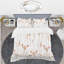 Ensemble de housse de couette rétro mid-century handdrawn fleurs i-40703072