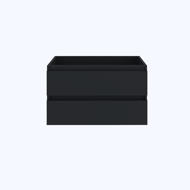 Salt 35.25'' Single Bathroom Vanity Base Only, Black