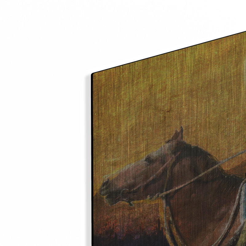 " Rough Trail Cowboy " by Chris Vest, 16" H x 24" W