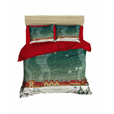 Bruton Polyester No Pattern Duvet Cover Set with Pillowcases