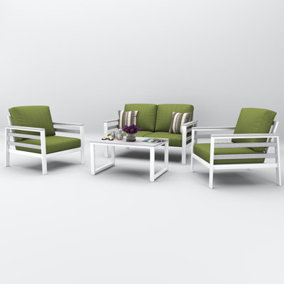 Townsend 4 Person Seating Group With Sunbrella Cushions