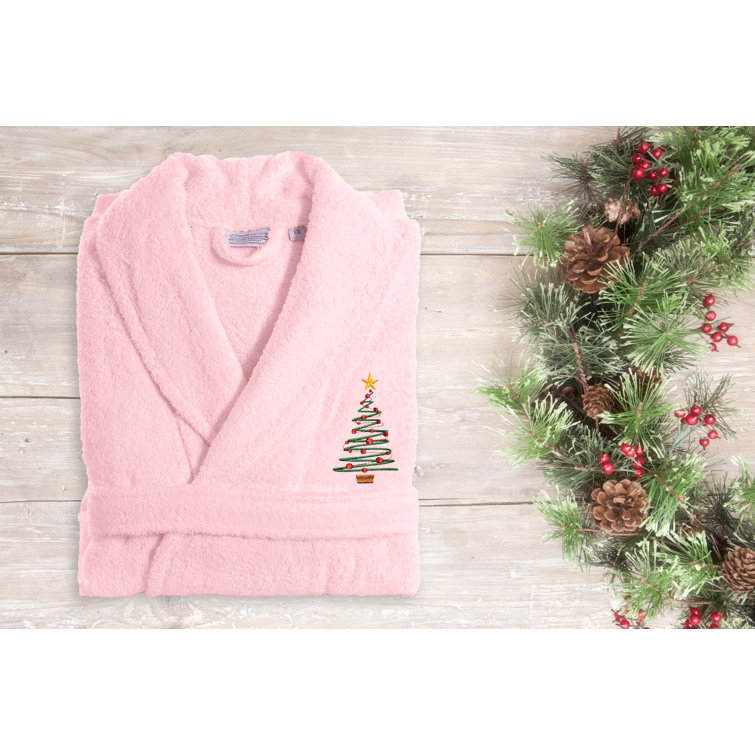 The Holiday Aisle® Terry Cloth Bathrobe With Pockets 