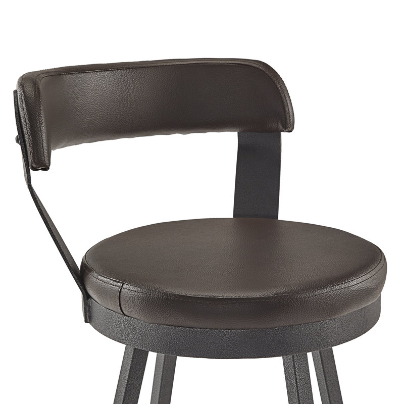 Tabouret de bar et de comptoir Berrin, Brun, Tabouret de bar (siège d'une hauteur de 30,3 po)