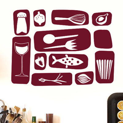 Kitchen Symbols Wall Sticker