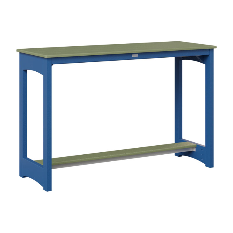 Table de bar Berlin Gardens, 38.5" H x 60" W x 22" D, Sauge, Coquille de mer