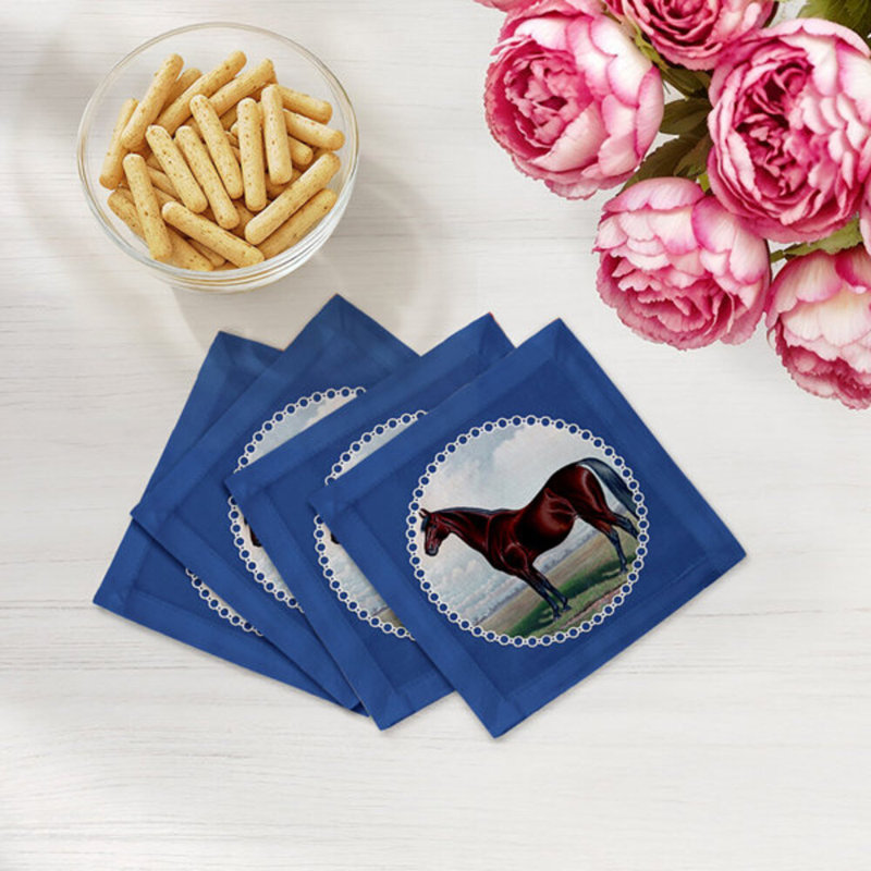 Square Napkins, Blue
