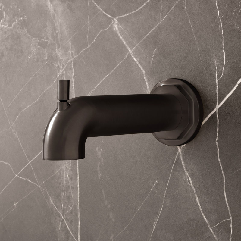 Bec de baignoire Greyfield avec inverseur, Gunmetal