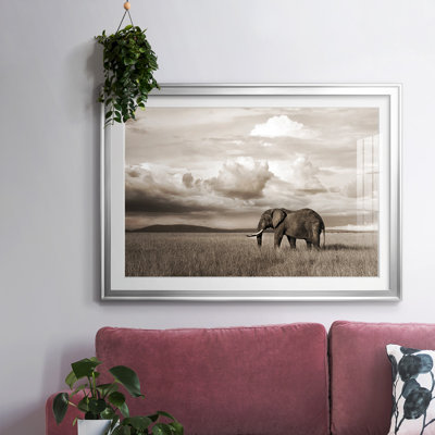 Maasai Majesty Sepia, reproduction d'art encadrée