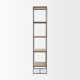 Sagan Narrow Etagere Bookcase