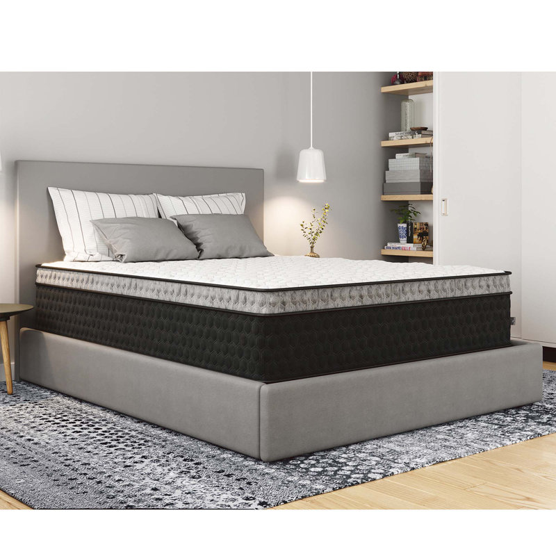Cleo Cool Copper Ulta Support, mousse à mémoire de forme hybride avec luxueux plateau Euro, Très grand lit