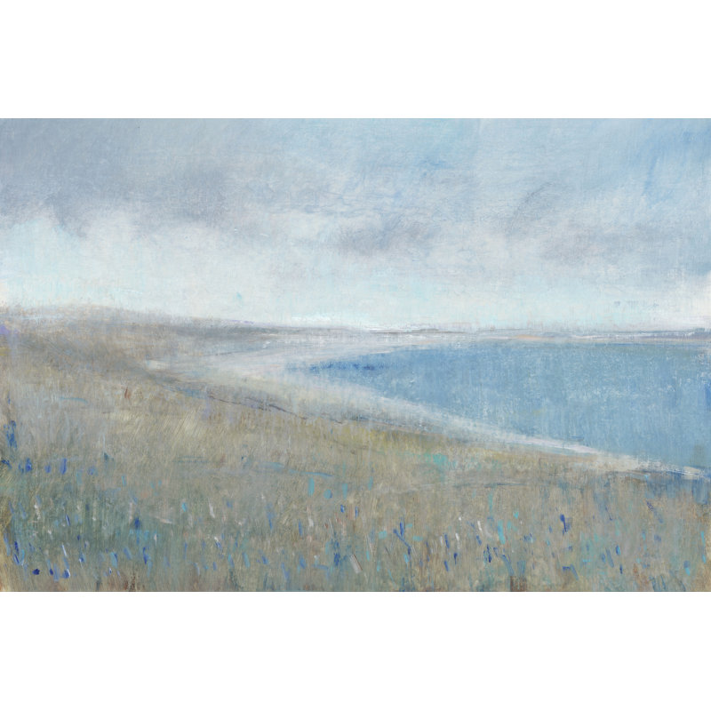 Misty Bay View I by Tim OToole - Painting on Canvas, Wrapped Canvas, 20 cm H x 30 cm W