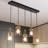 Strasburg 5 - Light Matte Black Kitchen Island Pendant