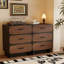 Armoire d'appoint en bois manufacturé noir massif