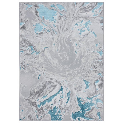 Modern Abstract Marble Area Rug