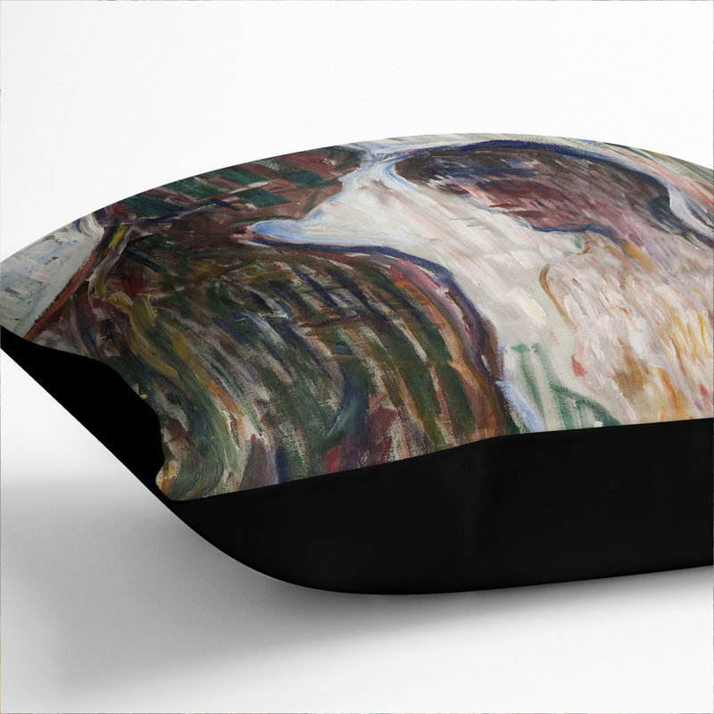 Nude Man And Woman Square Throw Cushion, Black, 40cm H x 40cm W x 15cm D