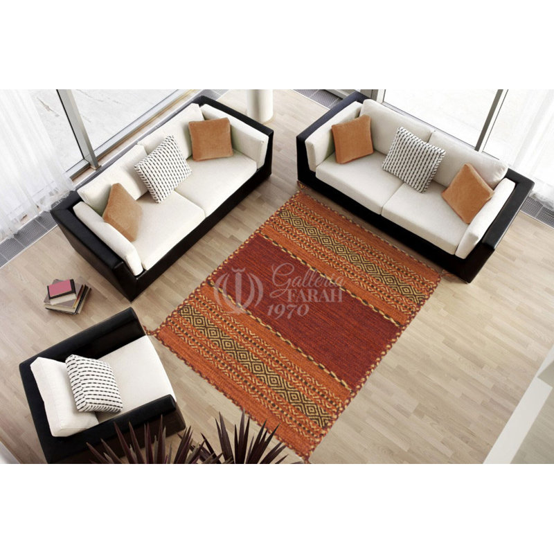 Flatweave Area Rug, Rectangle 120 x 170cm