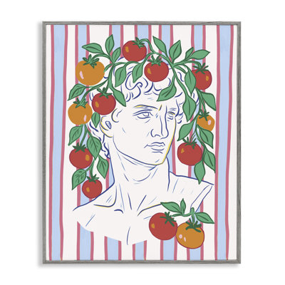La Rossa Sculpture Face Framed Giclee, design by Radhika Modi