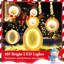 2.6 Ft Lighted Snowman With 105 Built-in Led Lights Metal Stand Zip Tie Stakes