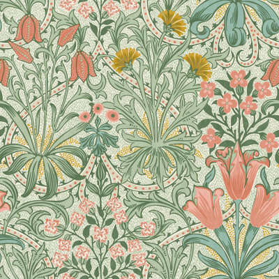 William Morris Woodland Weeds Forest Wallpaper