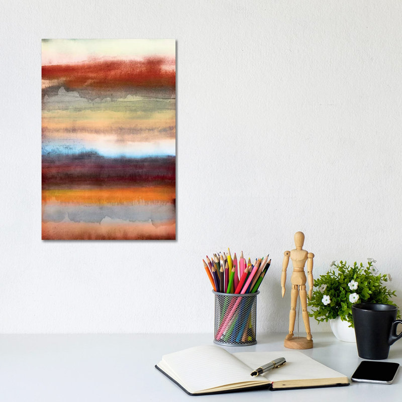 Tribal Colour Wash II by PI Studio - Wrapped Canvas Panoramic Painting, 20.32 cm H x 30.48 cm W