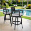 Chaises de bar pivotantes 2 pièces Modern Modern
