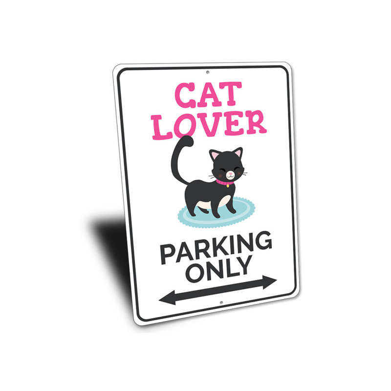 Plaque en aluminium pour chat, H 18 po x l 12 po x P 0,06 po